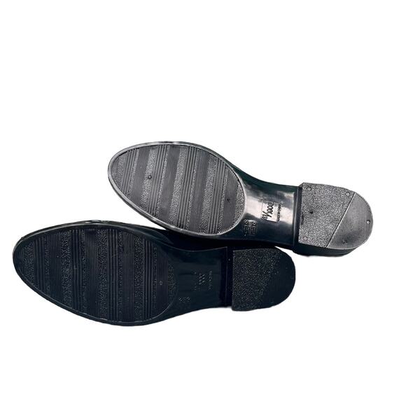 SILKY TOES Gold and Black Ankle Rain Boots Size 41 US 10 / 10.5 - Picture 7 of 7